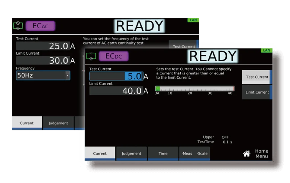 AC/DC Earth Continuity Testing up to 40 A