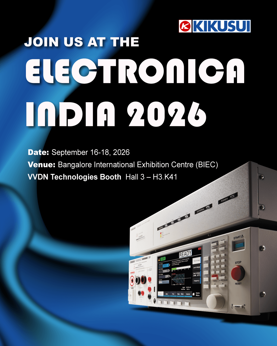 Kikusui Electronics at electronica India 2026