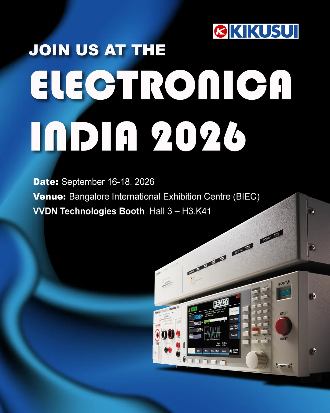 Kikusui Electronics at electronica India 2026